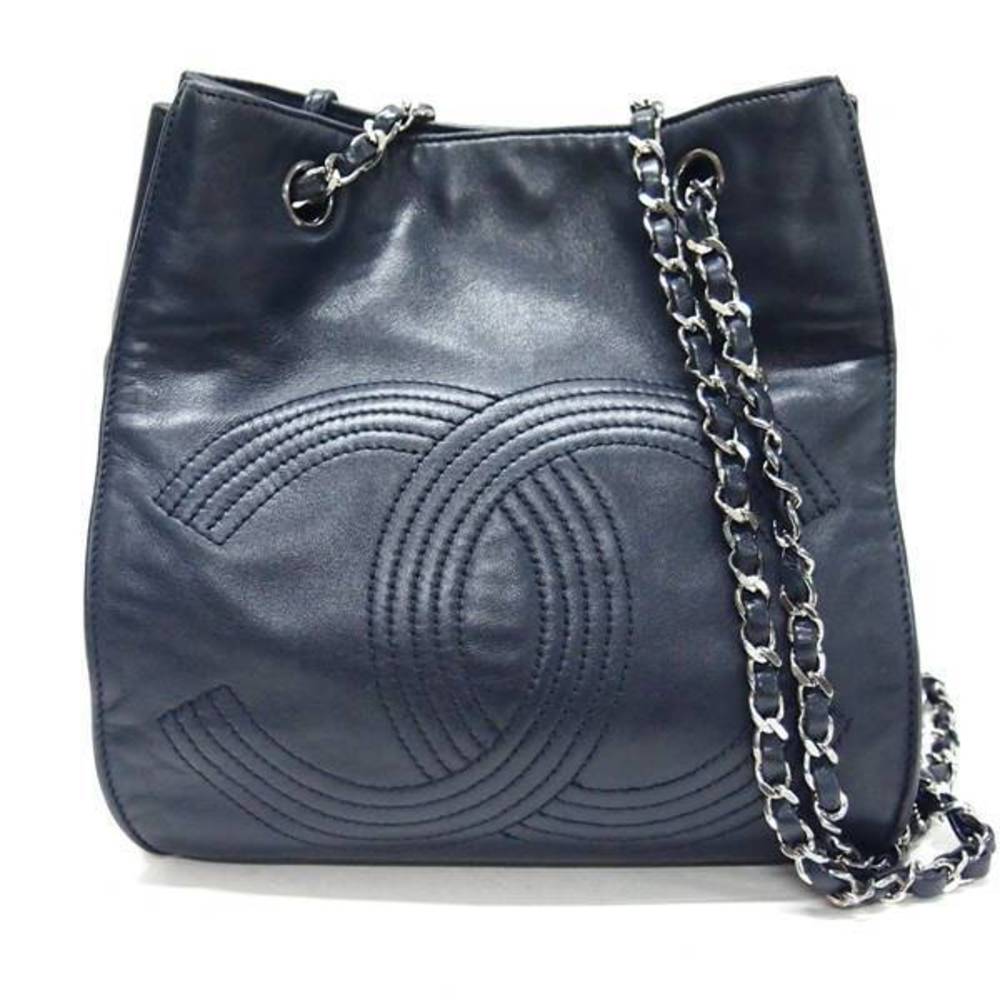 Chanel Drawstring Double Long Chain Shoulder Hand… - image 1